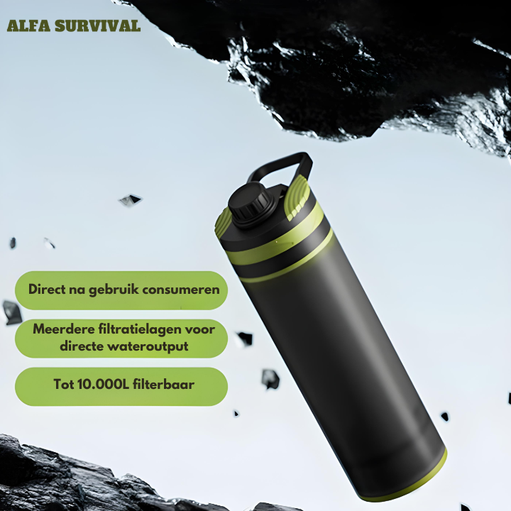 Alfa Survival Waterfilter 10.000L | BPA-vrij | PVC, BPS, BPF-vrij