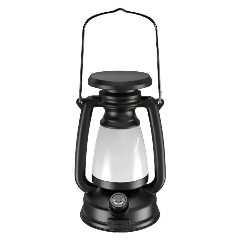 oplaadbare retro led kampeerlamp voor op de camping