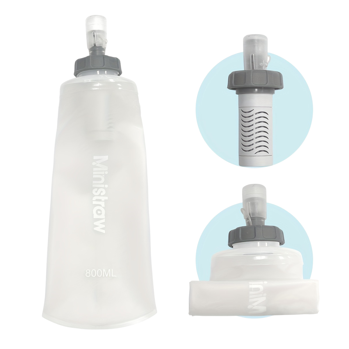 ministraw waterfilter bpa vrij voor outdoor filter wit