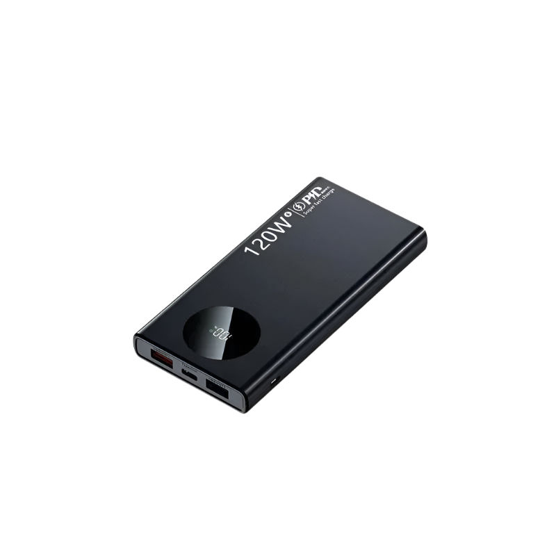 powerbank zwart 30.000 mAh met USB-C ingang