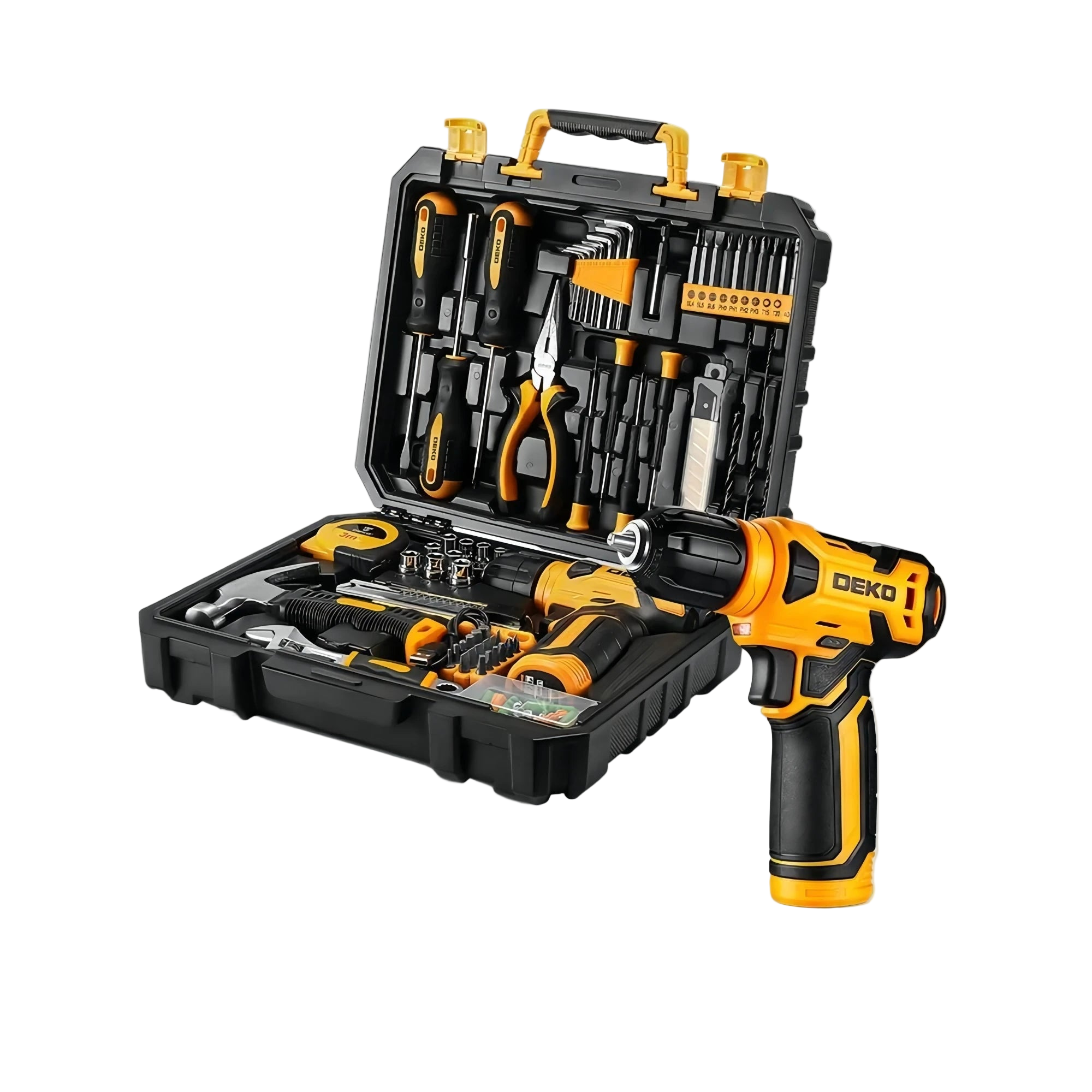 126 delige deko gereedschapset met boormachine