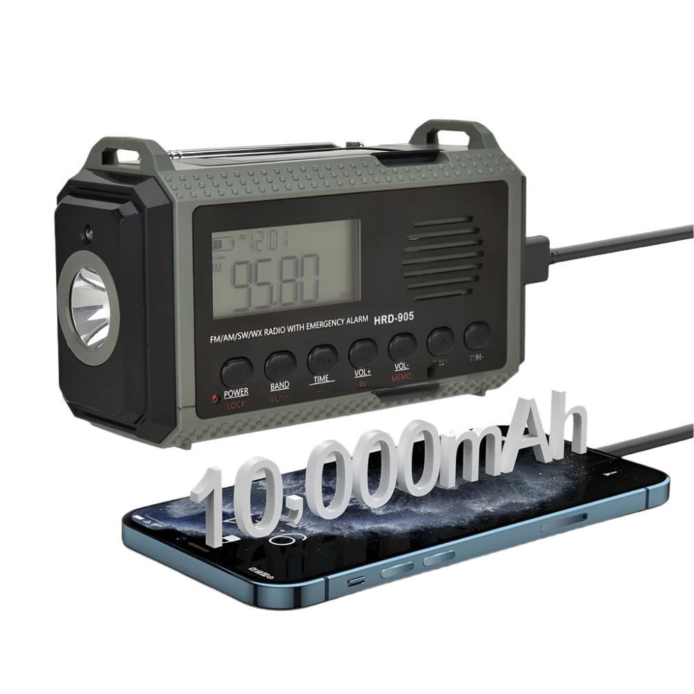 Zaklamp Radio 10.000 mAh 