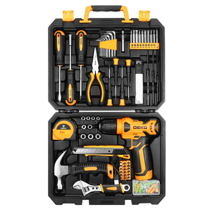 deko combiset gereedschap met boormachine