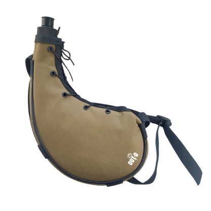 waterzak en drinkzak voor het wandelen of tijdens het kamperen in beige kleur